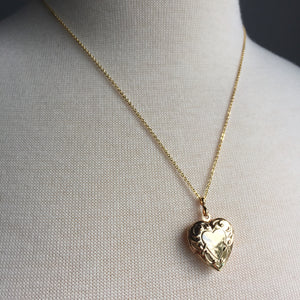 Heart Locket — Gold Necklace