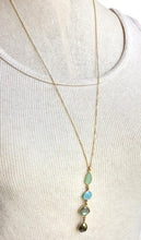 Gemstone Row Long Necklace