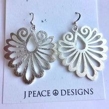 Art Deco Earrings, silver