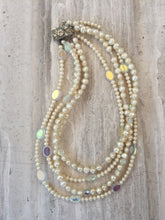 Pearl Collar Necklace, twisted