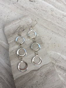 Silver Circles Earrings
