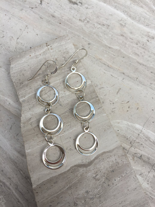 Silver Circles Earrings