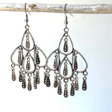 Silver Chandelier drop Earrings, JPeace Designs