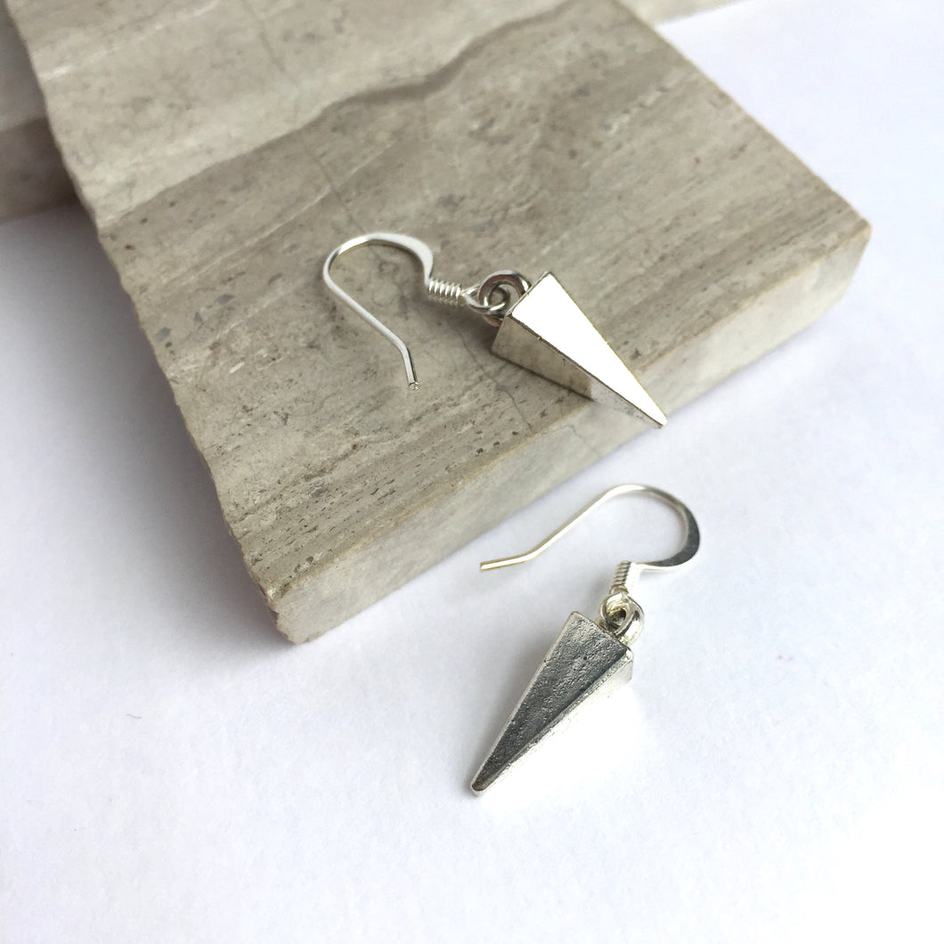 Silver small Spike Earrings