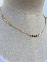 Delicate Dot and Chain Necklace Gold