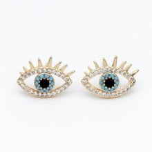 Evil Eye Stud Earrings — Gold