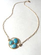 JPeace Designs, Sleeping Beauty Turquoise necklace gold