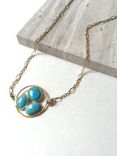 JPeace Designs, Sleeping Beauty Turquoise necklace gold